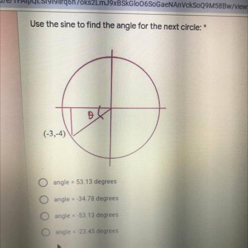 What’s the angle for this question
