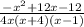 \frac{-x^2+12x-12}{4x(x+4)(x-1)}