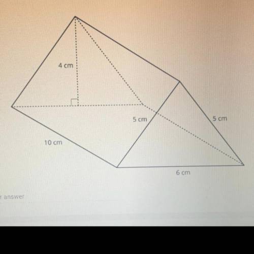 What is the SURFACE AREA of the prism?