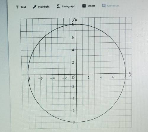 Make an equation for the circle Help please asap​