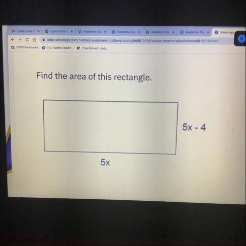 Find the area of this rectangle.