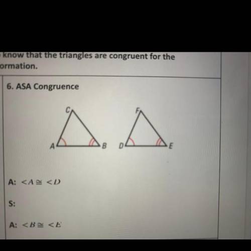 Is the correct answer for S is AB and DE?
Look at the picture
