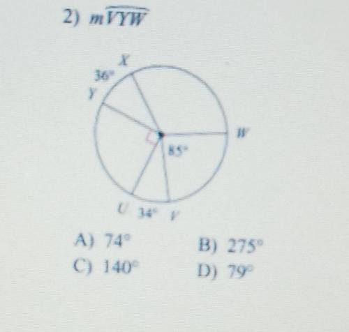 PLEASE HELP find the measure of the arc or central angle indicated. assume that lines which ap
