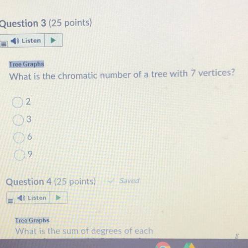 Which of the following BEST describes a TREE?

a) A complete graph, with exactly 4 vertices.
b) A