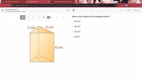 What is the volume of the triangular prism?