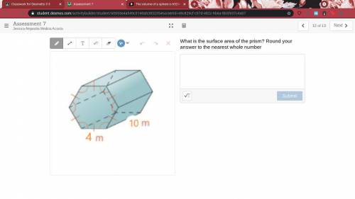 What is the surface area of the prism? Round your answer to the nearest whole