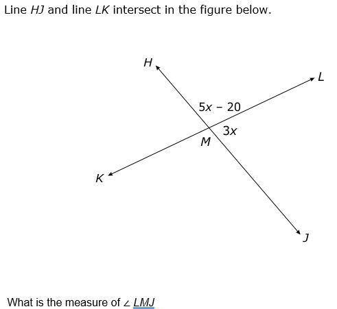 Need help FAST! What is the measure of ∠LMJ?