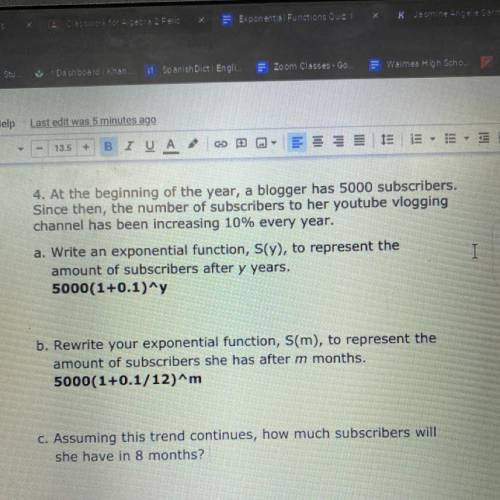 PLEASE ANSWER NOW I ONLY NEED HELP ON C