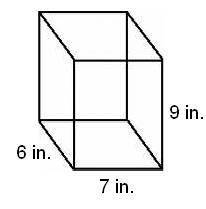 What is the surface area of the rectangular prism shown below?

A. 159 in2
B. 294 in2
C. 318 in2
D