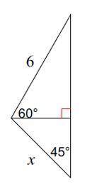 This is a special right triangles problem. Can someone explain how to solve it and how you got that