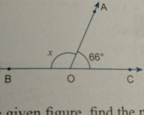 Find the measure of angle x in each of the following figure​