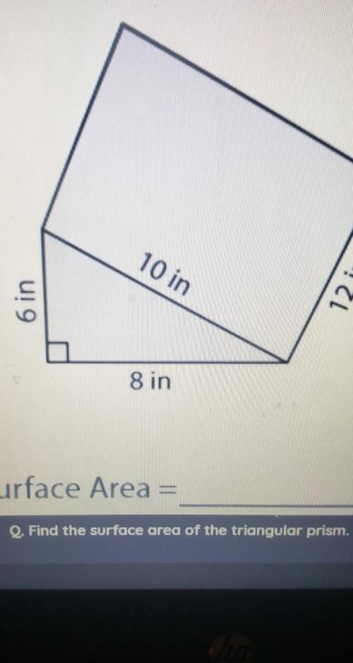 5 Find 6 in Surface Area​
