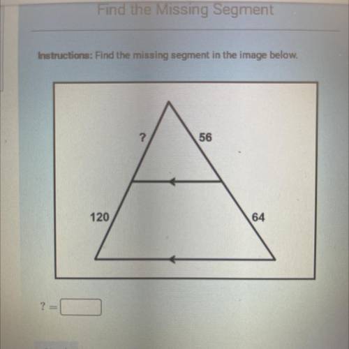 Instructions: Find the missing segment in the image below.
Please help