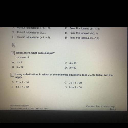 Can y’all help me on question 11?!