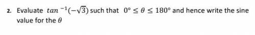 What does it mean to use the cosine value of an inverse of tan θ?

I attached the question I'm jus