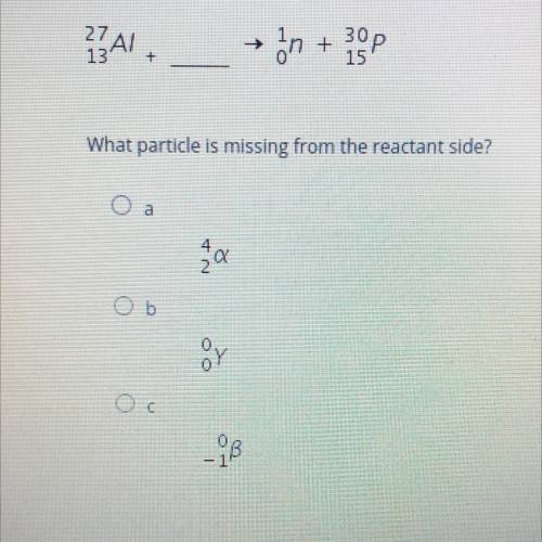 What is missing from the reactant side?