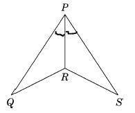 A) What side or angle information can be identified as congruent besides ∠QPR≅∠SPR?

B) What addit