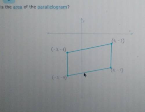 What is the area of the parallelogram? ​