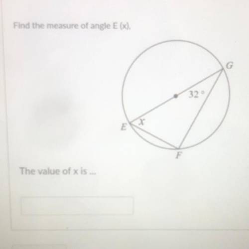 Q6Find the missing angle X