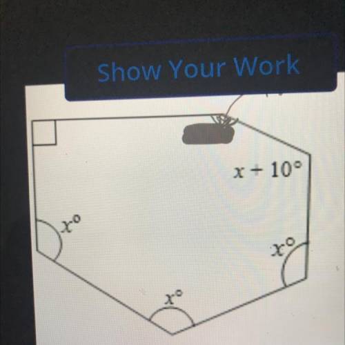Find x. Show your work.