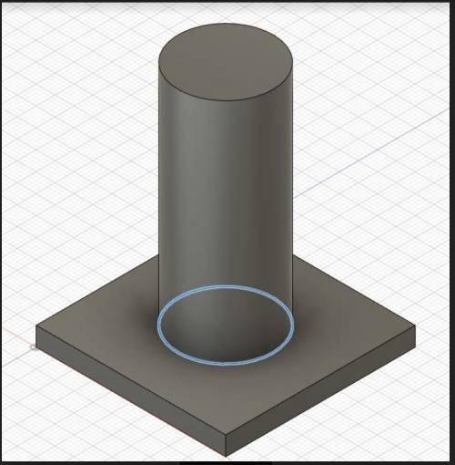 Please help!

Weld the circumference of a cylinder to a flat plate using a ⅛” weld. The weld shoul