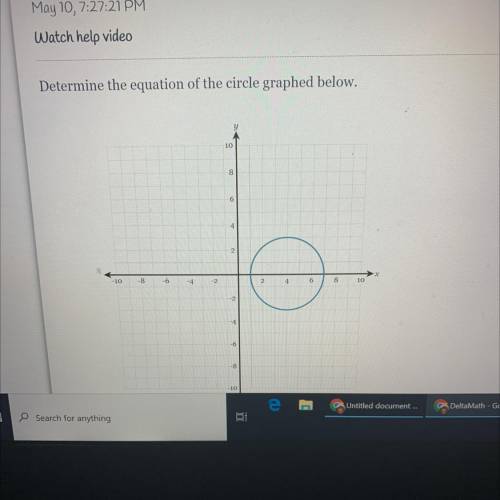 Topic:
circle equations!