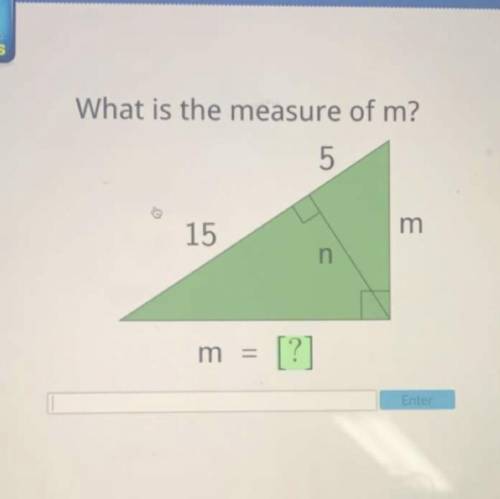 What is the measure of m? 
Please helpp