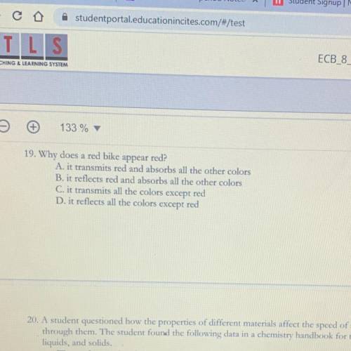 What’s the answer to 19 please please help me