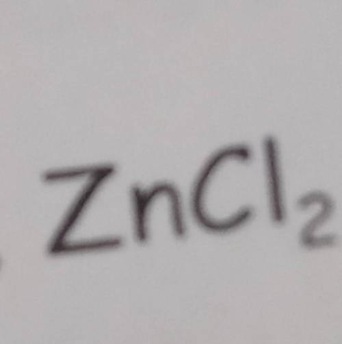 zinc reacts with hydrochloric acid, HCL, to form zinc chloride, ZnCl charge of 2, and hydrogen gas.