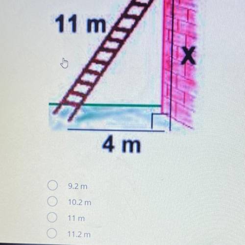 How far off the ground is the top of the ladder? URGENT PLS HELP