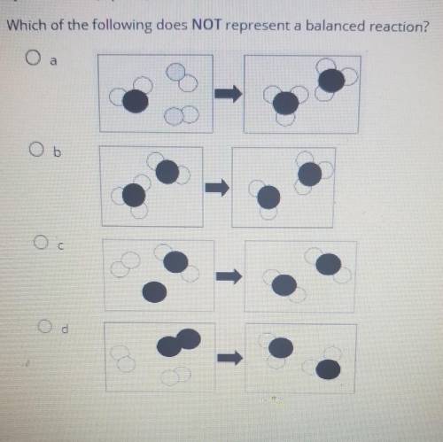 Which of the following does NOT represent a balanced reaction? ​