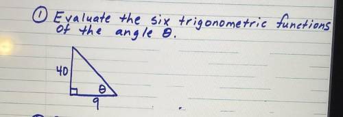Evaluate the six trigonometric functions of the right angle