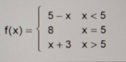Find the indicated limit, if it exists.

The limit is approaching 5.Possible Options:a) 0b) 8c) 3d