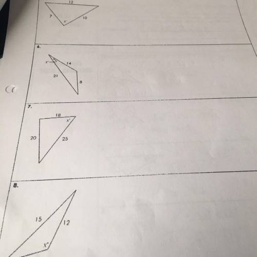 Unit 8: Right Triangles & Trigonometry

Homework 8: Law of Cosines
Use the law of cosines to f