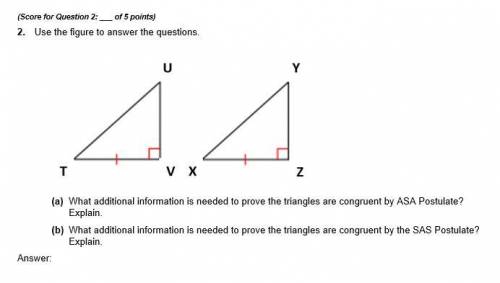 HELP ASAP!!!

2. Use the figure to answer the questions.
(a) What additional information is needed