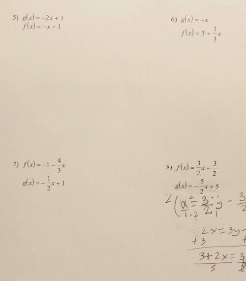 State is a given functions are inverses. NO LINKS!! Part 2​