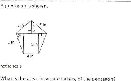 How do you find the area of pentagons like this?