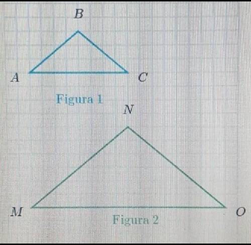 Identifica el lado en la figura 2 que corresponde al lado BC en la figura 1

Escoge una respuestaM