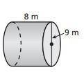 Find the lateral surface area of the cylinder. Round your answer
to the nearest tenth.