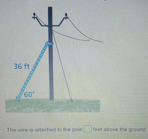 A 36-foot guy wire is attached to a utility pole to provide support for the pole. The wire forms a