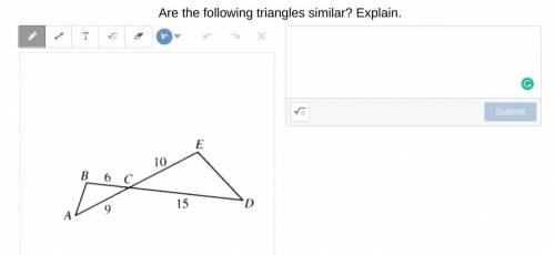 HElp, please! i want to go to sleep and this is the last question Are the following triangles simil