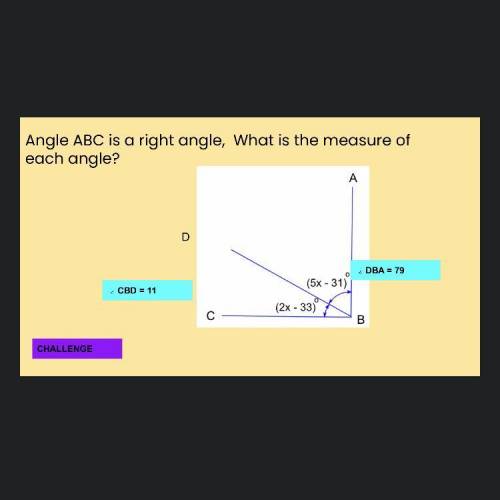 What is the measure of each angle