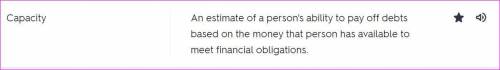 An estimate of a person's ability to pay off debts based on his or her history

of borrowing and ma