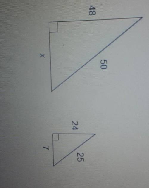 The two triangles are similar What is the perimeter of the larger trianglo? Enter your answer in th