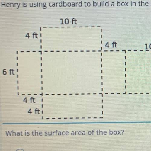 What is the area of the box