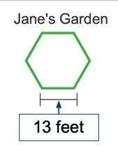 Jane wants to edge her garden with brick. All sides are equal. The brick costs ​$4 per yard. What i