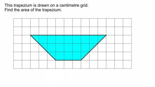 Help me find the area of the trapezium please