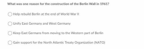 What was one reason for the construction of the berlin wall in 1961
