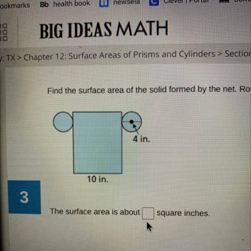 Find the surface area of the solid formed by the net. Round your answer to the nearest hundredth.