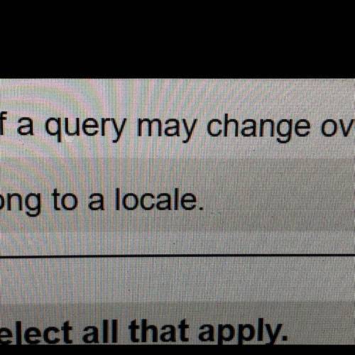 The meaning of a query may change overtime